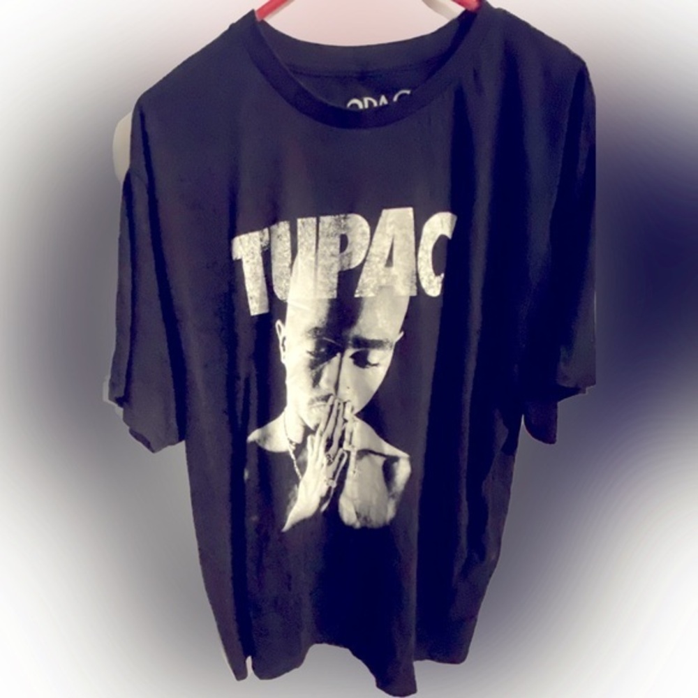 2pac Rap T-shirt, Men's XL, Hip Hop, R&B cotton black type Vintage Second Hand